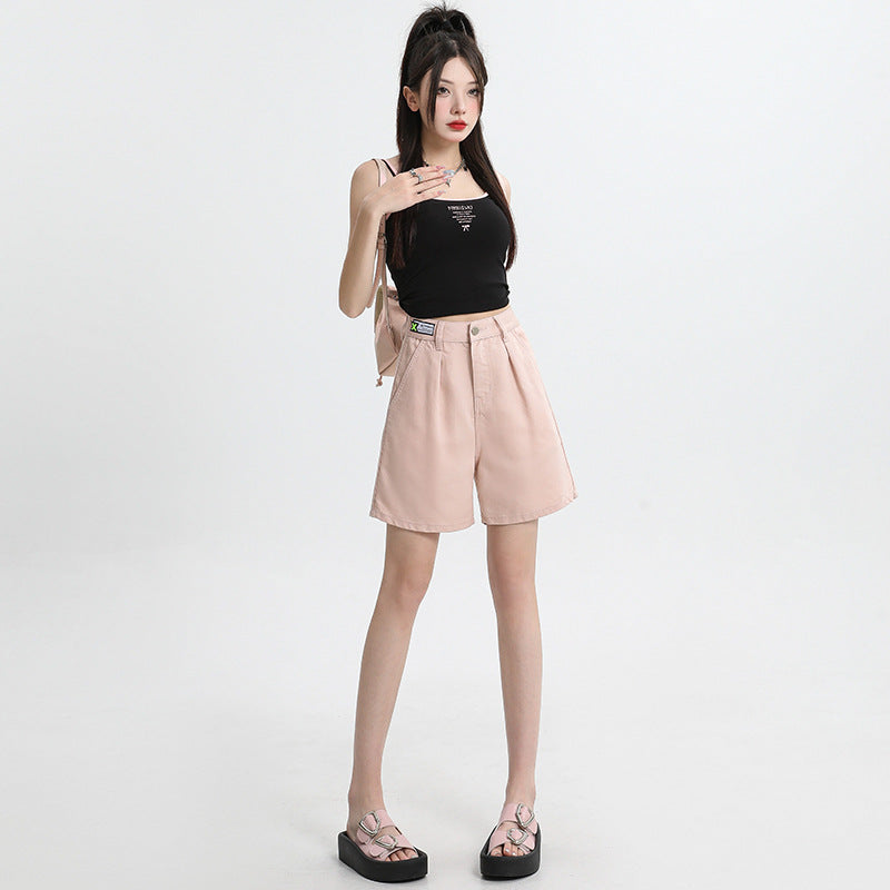 Summer Tencel Lyocell Ultra-thin Shorts Denim Shorts