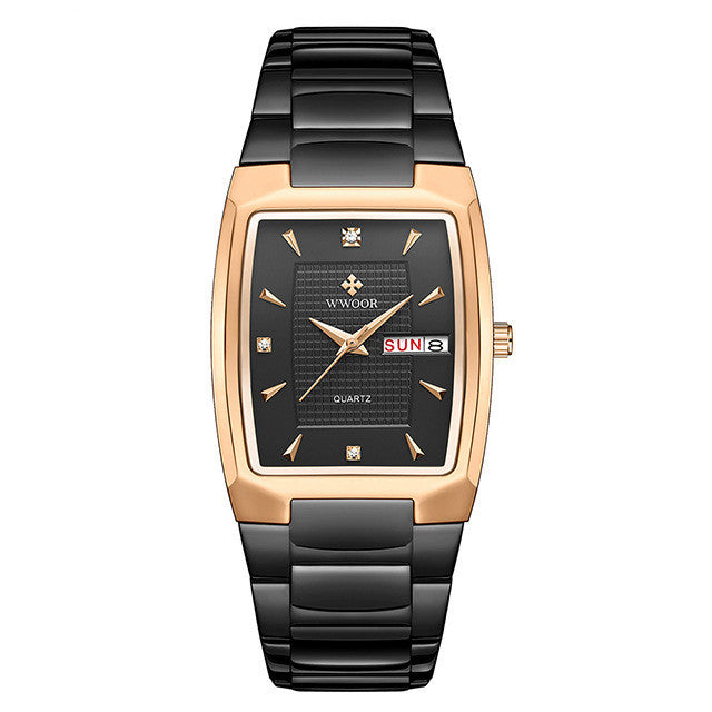 Men's Business Fashion Waterproof Square Quartz Watch
