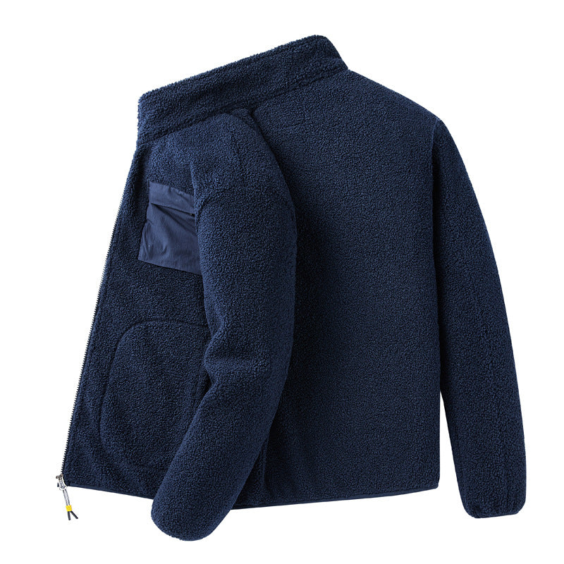 Mens Cardigan Fleece Outdoor Polar Fleece Jacket