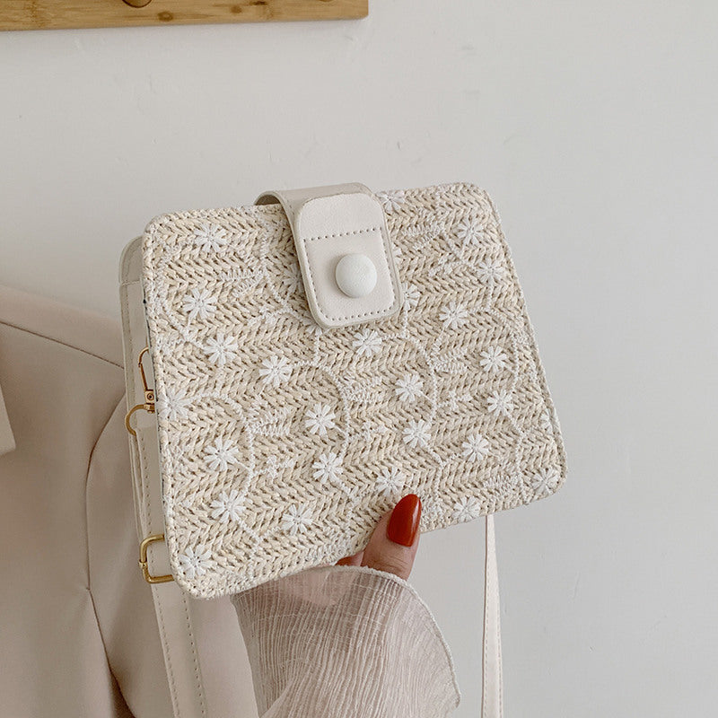 Casual Fashion Braided Shoulder Crossbody Bag