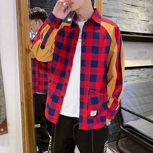 Men's New Fashion Plaid Shirt For Autumn And Winter