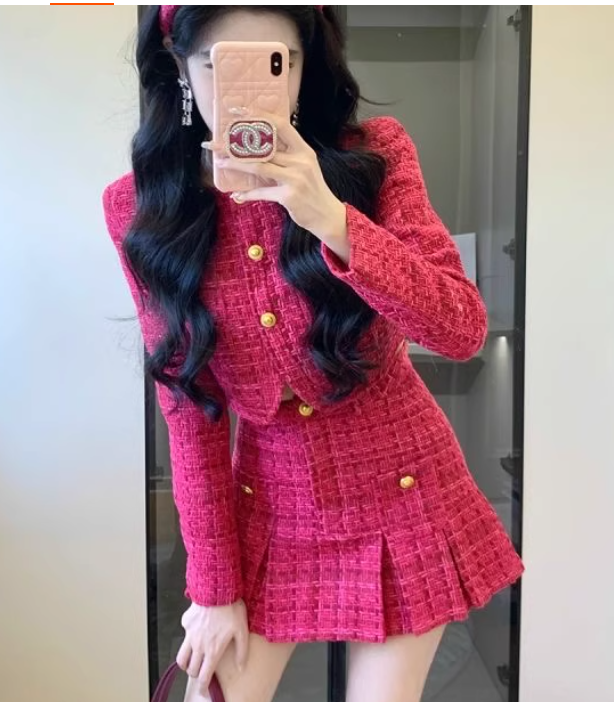 Suit Socialite Slimming Short Top Coat High Waist