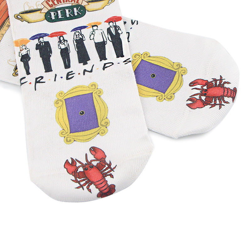 Socks Breathable And Sweat-absorbing Anti-odour Jane Creative Cartoon
