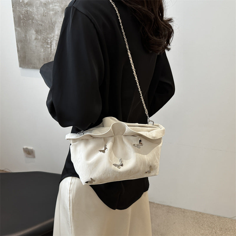 Single Shoulder Crossbody New Small Design Fold Cloud Bag