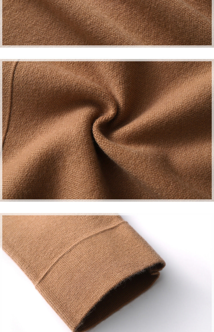 Men's Solid Color Cardigan Sweater Fashionable Jacket