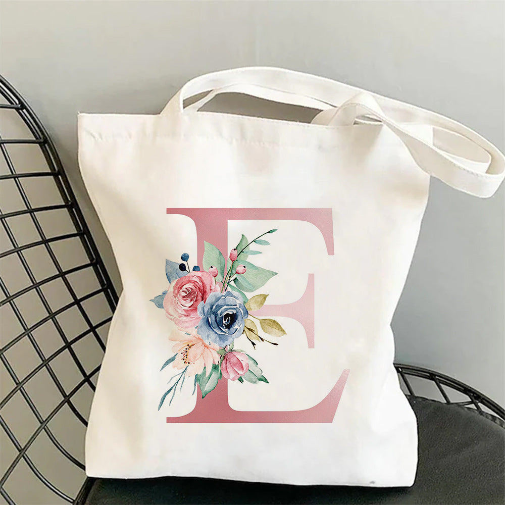 Printed Single Shoulder Folding Shopping Bag