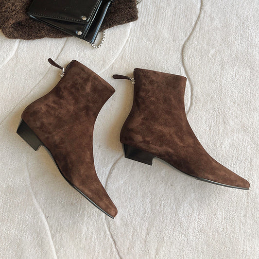 Slim-Fit Boot With Square Toe And Chunky Heel For Women