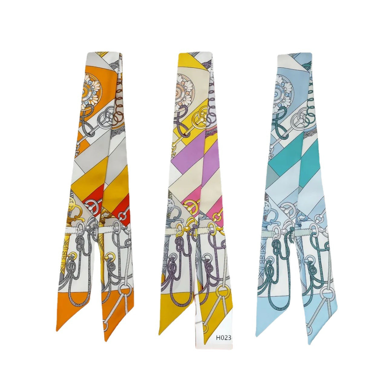 Thin Narrow Ribbon Strip With Floating Ends