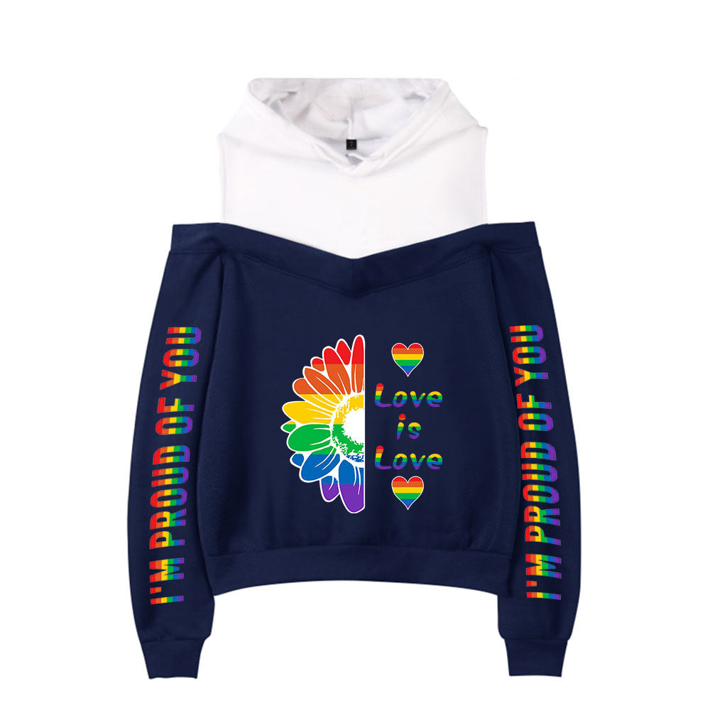 New Sexy Off-the-shoulder Hoodie For Women