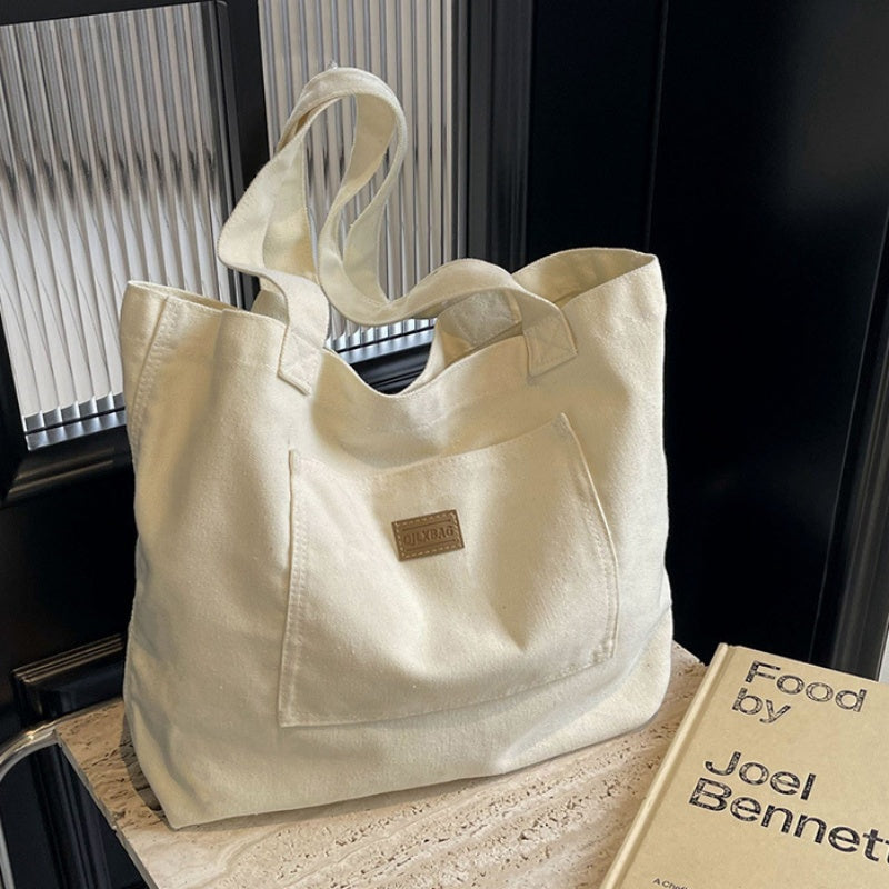 Casual One-shoulder Large Capacity Class Commuter Hand Carrying Canvas Bag