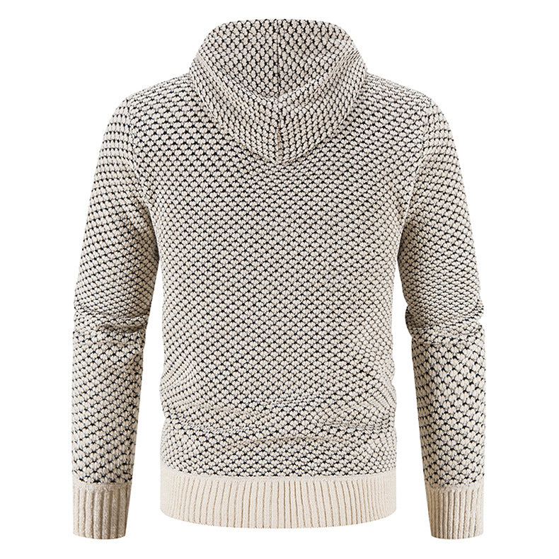 Sweater Men's Hooded Big Pineapple Sweater Plush