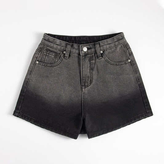 Denim Shorts Women's High Waist Was Thin