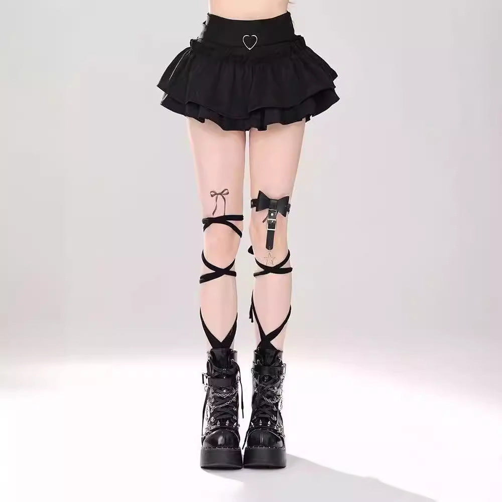line Summer Puffy Skirt Slimming Cake Skirt Short Skirt