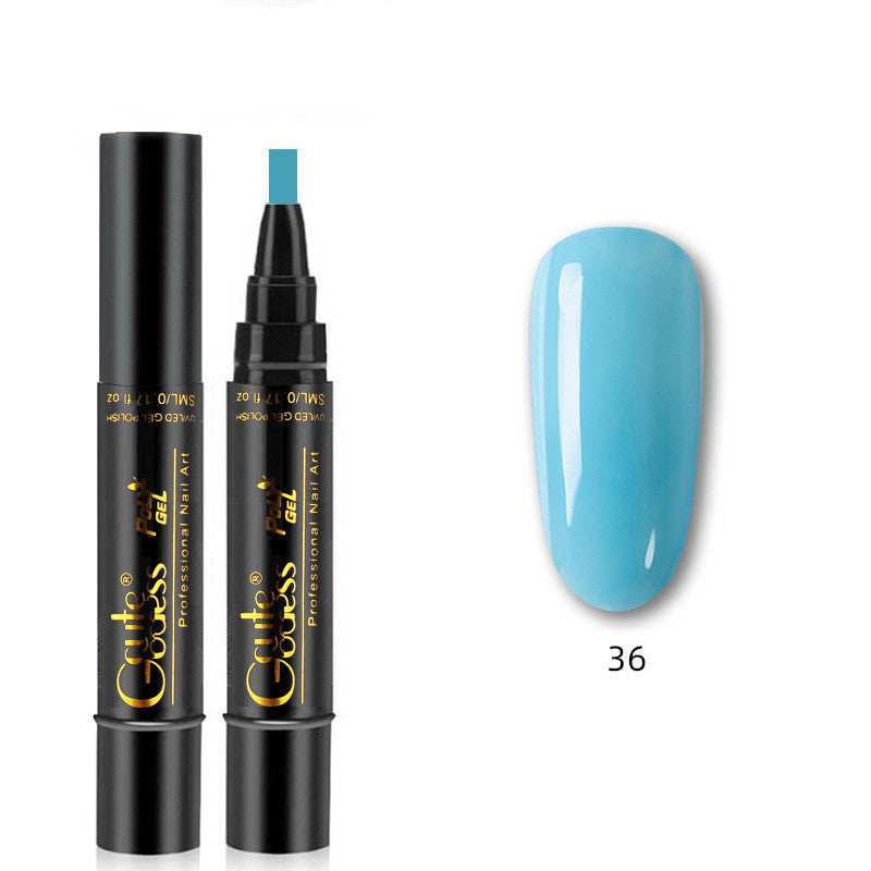 Nail Glue Pen 3 In 1   One-step Glue Phototherapy Plastic Nail Magnet Pen French Water Ripple Cat Eye Strong Magnet Pen DIY Manicure Tool Pen