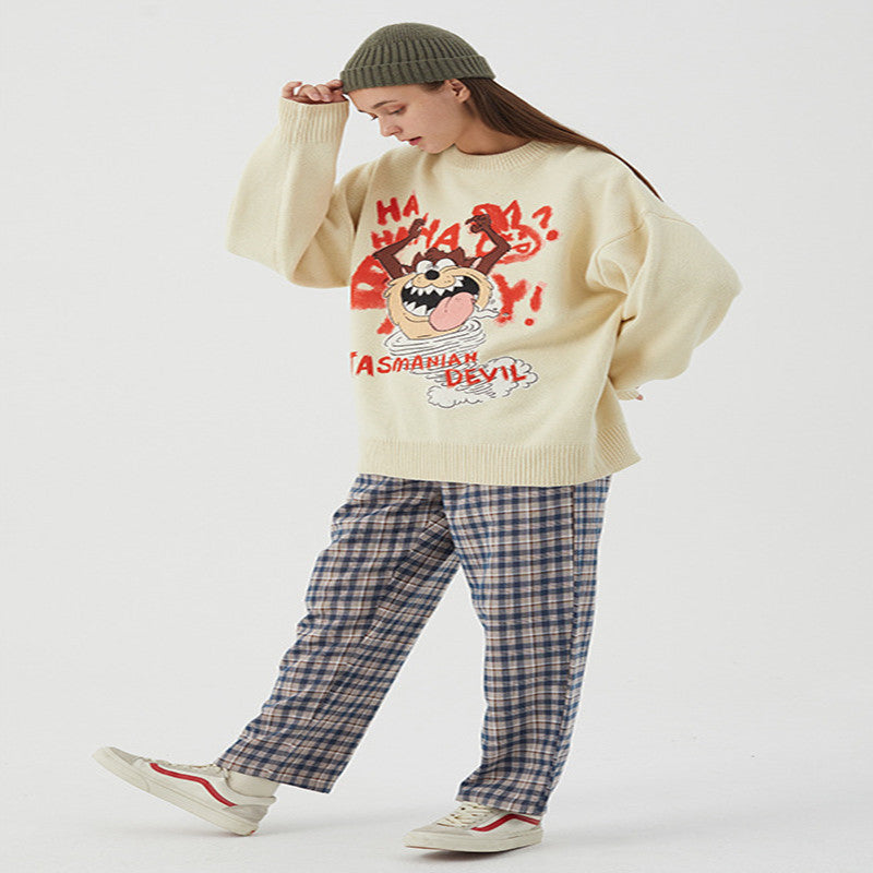 Korean Autumn And Winter New Sweater Couple