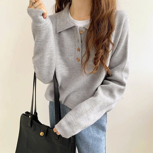 Løstsiddende Langærmet Sweater til Kvinder