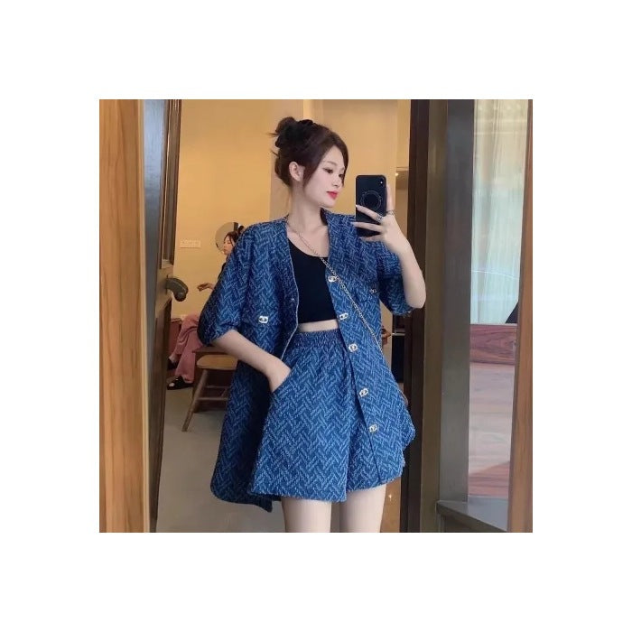 Women's Figure-flattering Loose Two-piece Set