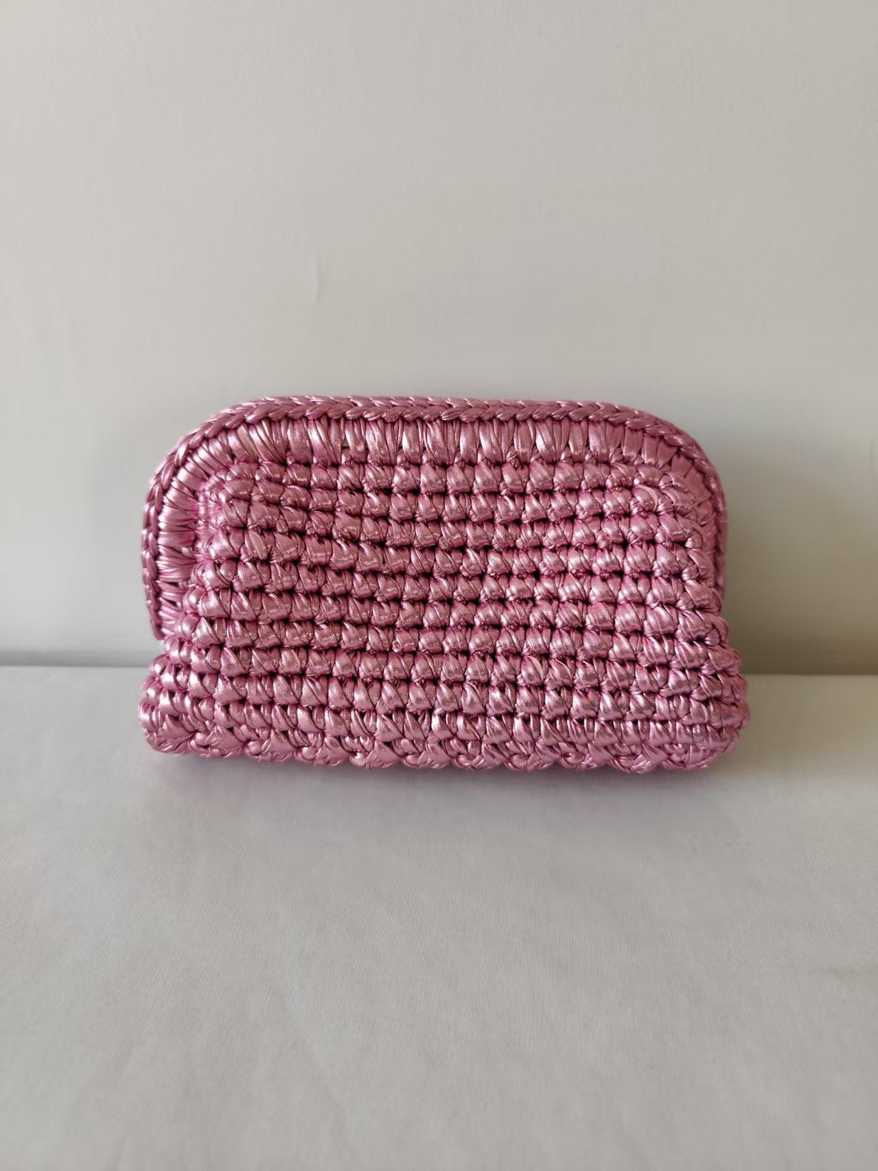 Handwoven Vibrant Metallic Thread Multi-Color Stylish Clutch Bag