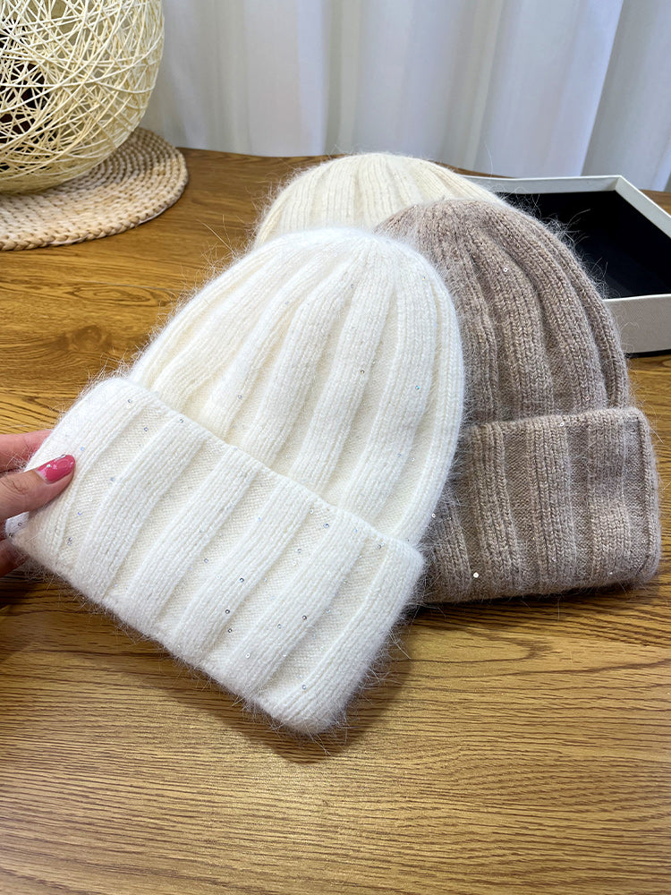 Woolen Korean Version Versatile Melon Skin Hat
