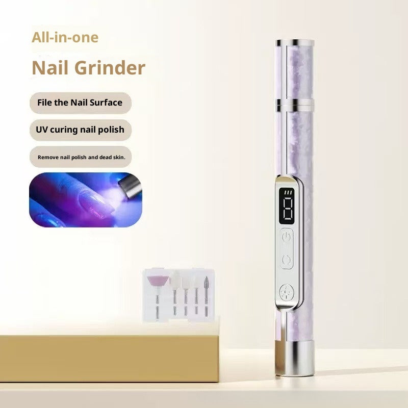 LCD Display 2-in-1 Polishing And Baking Lamp Electric Nail Grinder