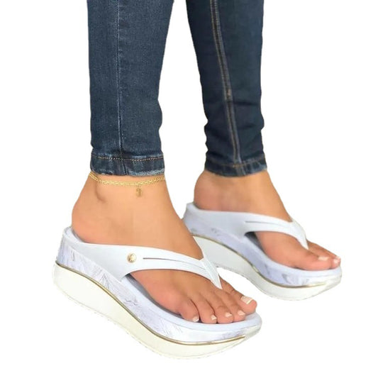 Cross-border European And American Slippers Summer Flip Flops Thick Bottom