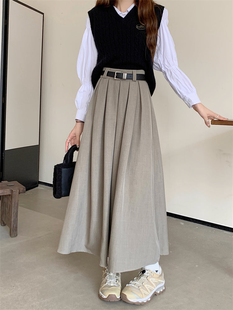 Women's All-matching Slim Fit Temperament Midi Skirt