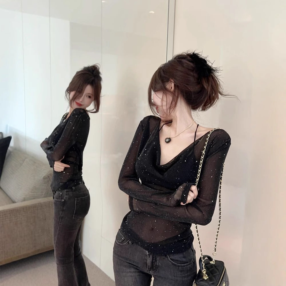 Clavicle-length Cropped Topbase Layer