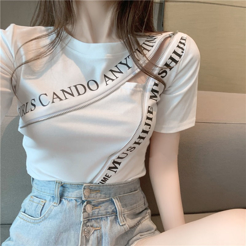 Irregular Design Sensational Short Sleeve T-Shirt