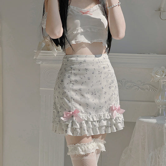 Women's Age-reducing Laminated Hem Skirt