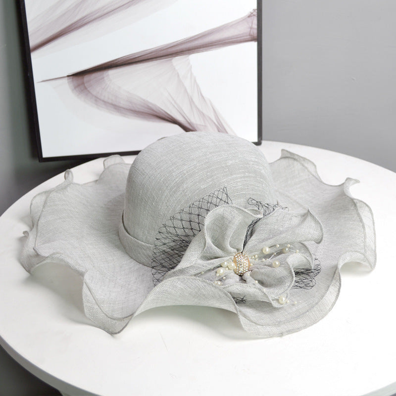 Women's Linen Breathable Wide-Brim Sun Hat