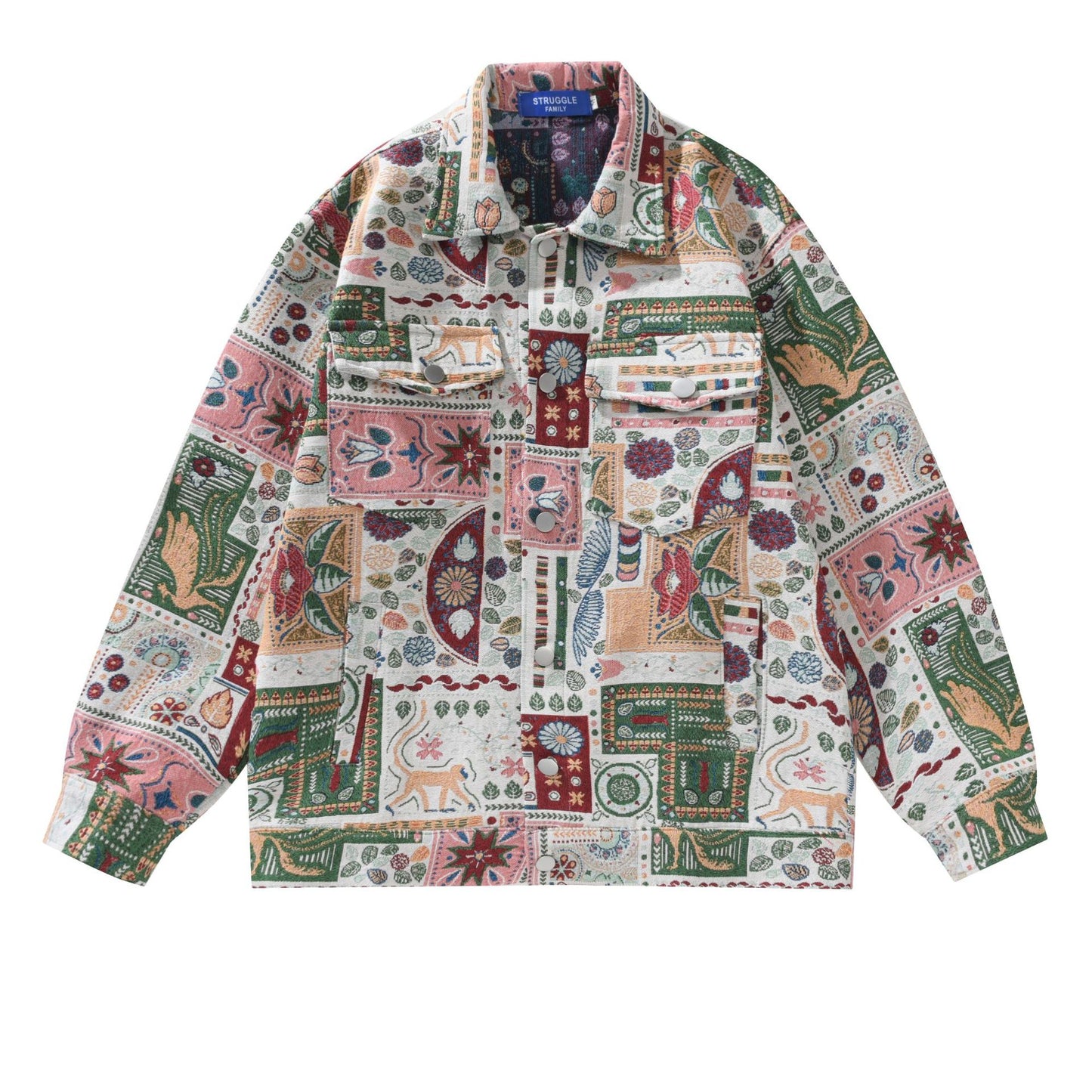 Mænds og Kvinders Ens Maychao Jacquard Workwear Casual Jakke Frakke