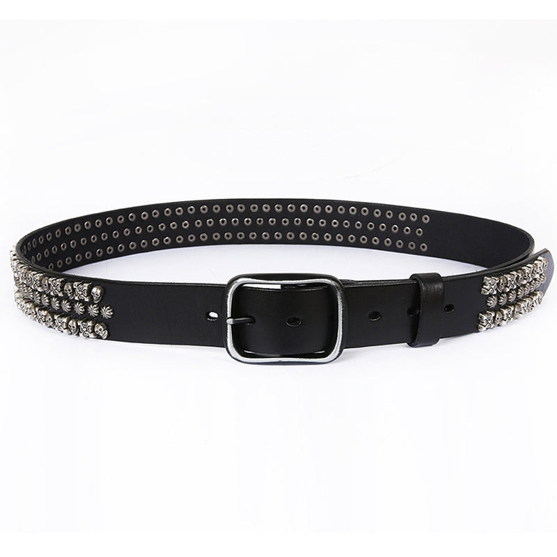 Personalized First Layer Cowhide Hip-hop All-match Knight Belt