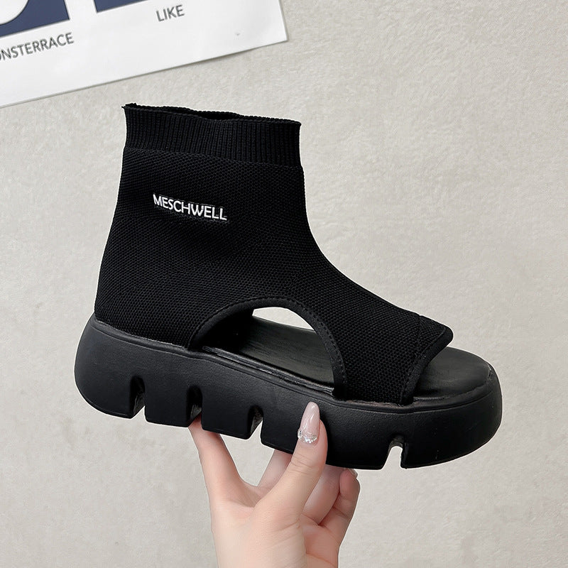 Women's Roma Flyknit Flip-On Platform Sandals