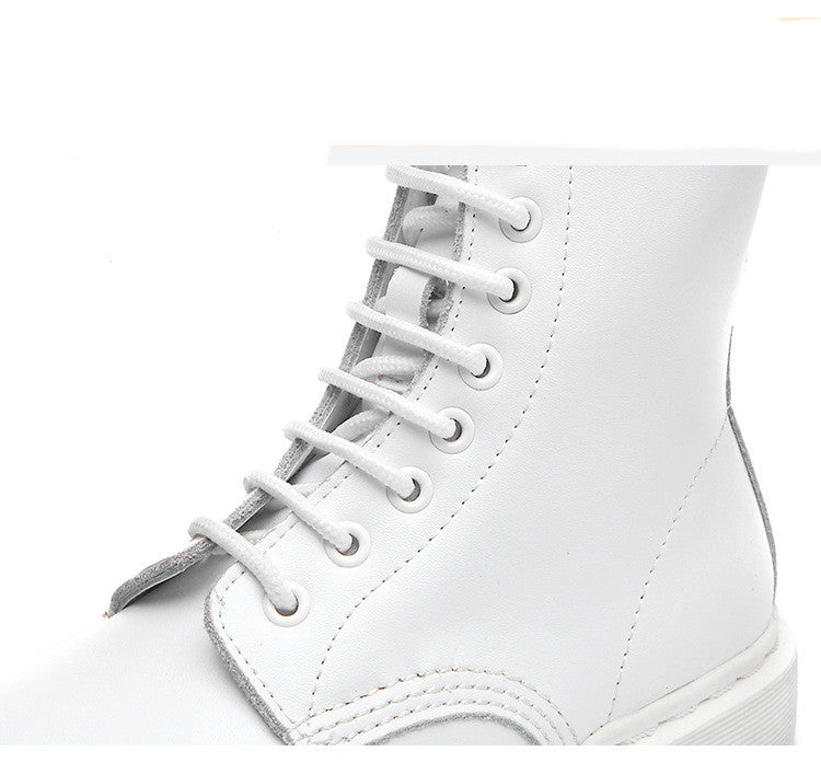 Short Low Heel Flat Mid-tube Single Boots Women