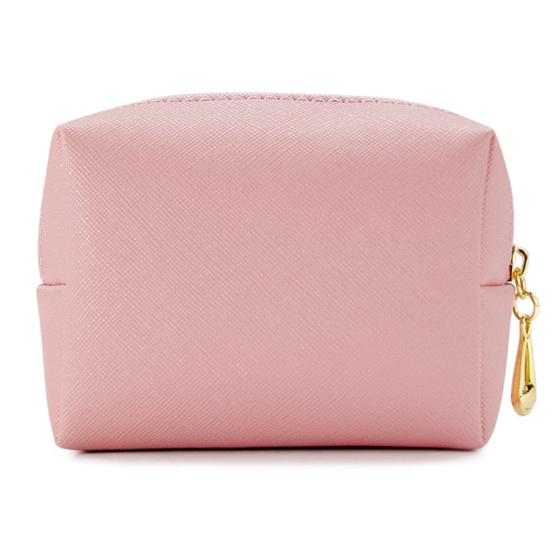 PU Leather Octagonal Square Makeup Storage Bag, Simple Design