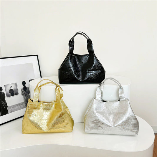 Texture Alligator Printed Handbag For Women
