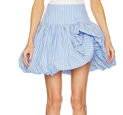 Womens European And American-style Striped Skirt