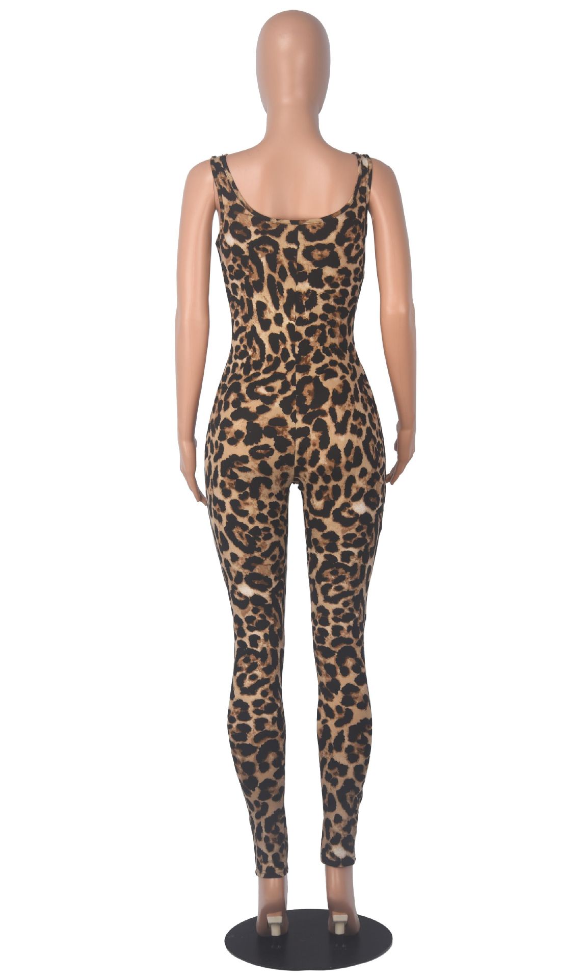Big U-neck Printed Jumpsuit Fashion Women's Wear