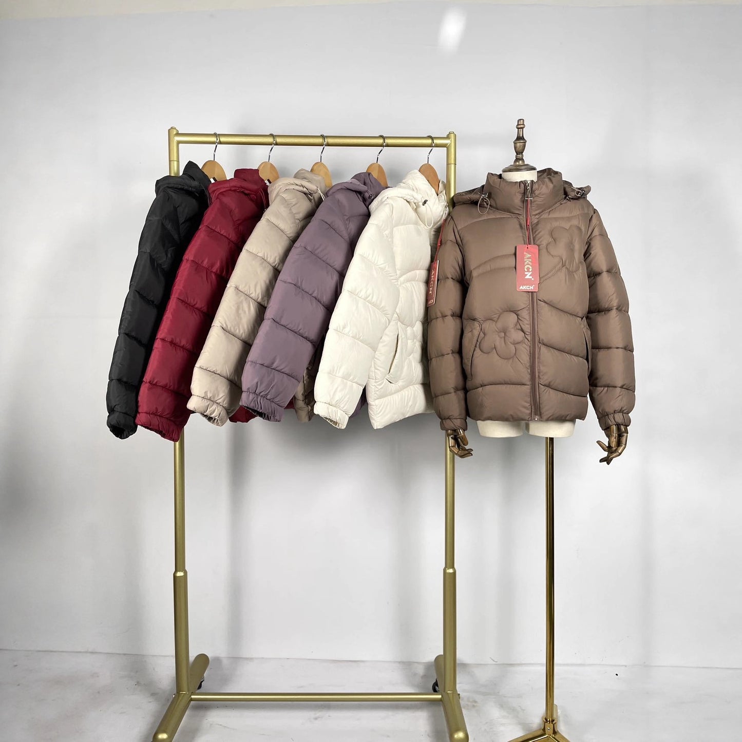 Fleece-lined Thick Mid-length Down Cotton-padded Jacket