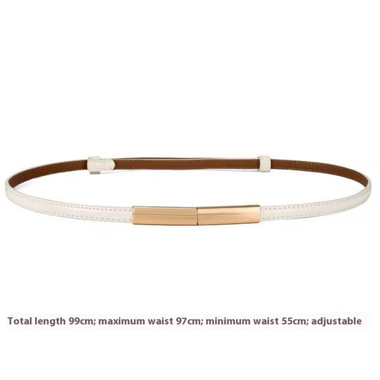 Women's Belt Fashion A Pair Of Buckles Fine Ladies