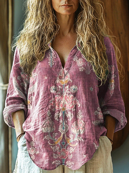 New 3D Digital Printing Ladies Loose Shirt Top