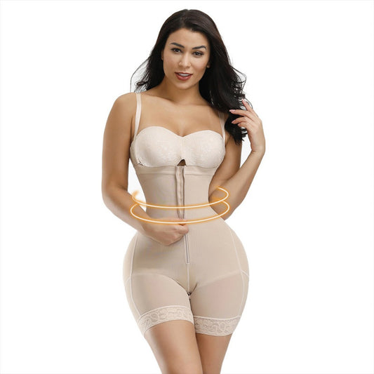 Bottom Zipper Waist And Hip Lift Tight Plus Size Corset