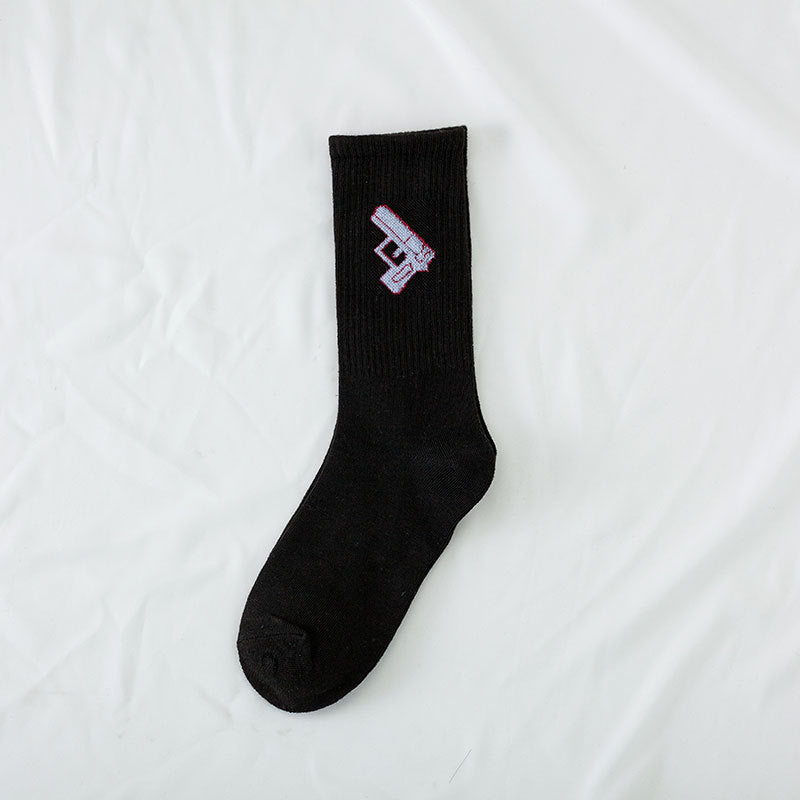 Preppy-style Womens High-top Athletic Odor-resistant Socks
