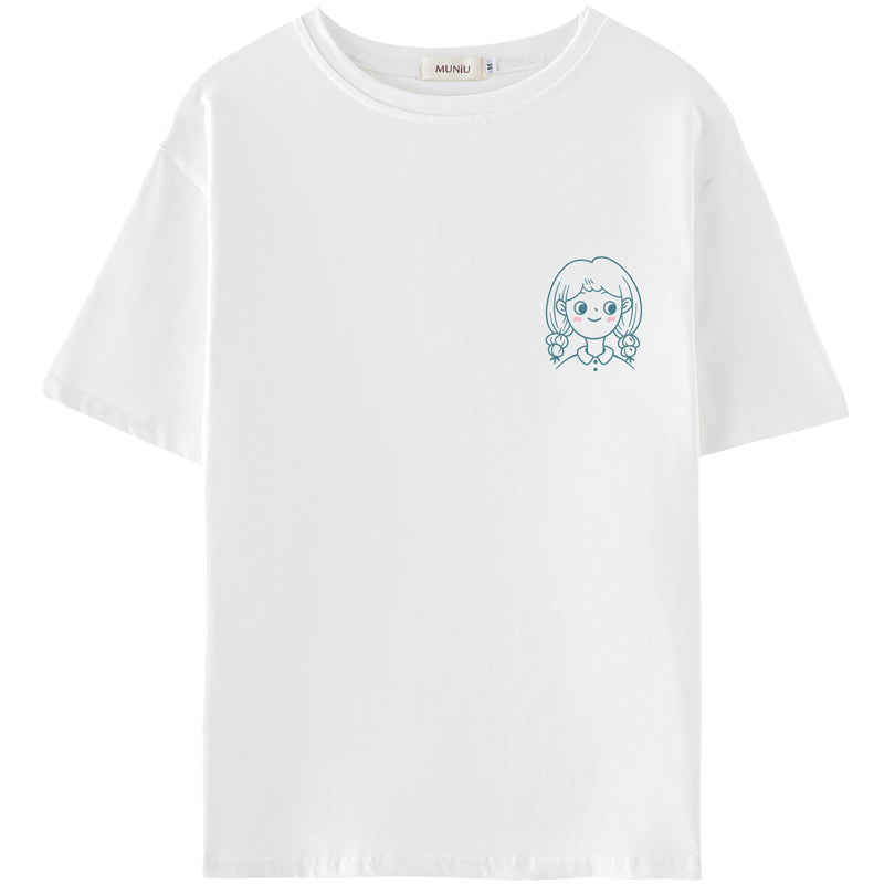 Women's Summer New Casual Cotton Printed T-shirt