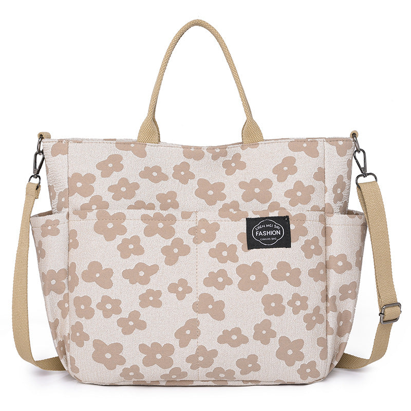 New Large Capacity Canvas Handbag Fashion Short Distance Lightweight Travel Bag