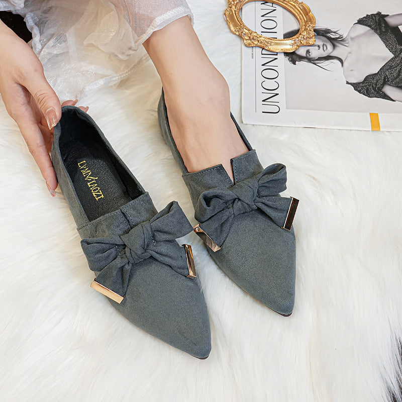 Flat Shoes Deep Mouth Soft Surface Slip-on