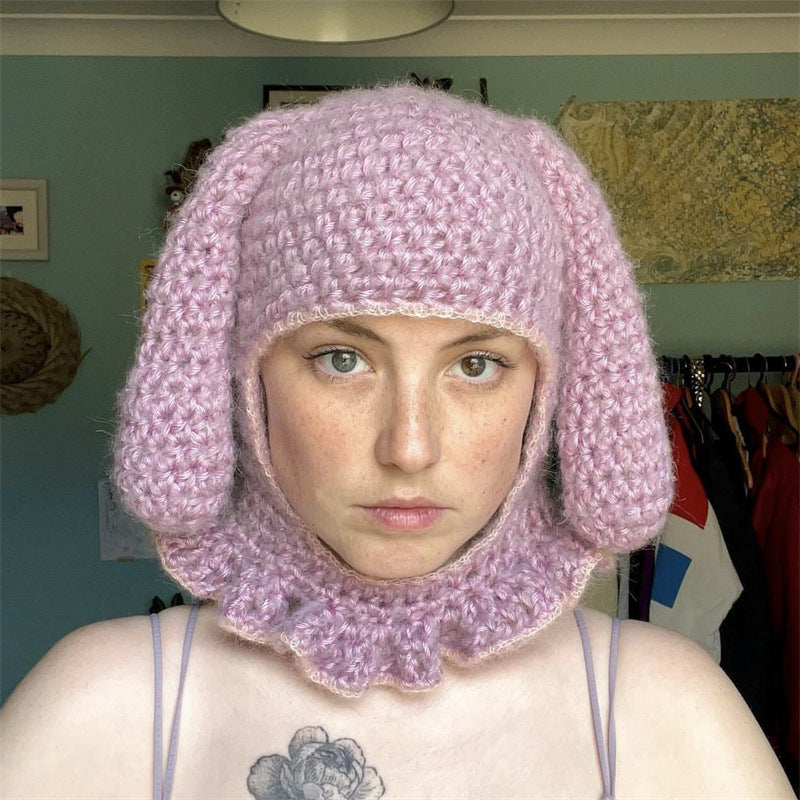 Handmade Knitted Creative Fashion Horn Rabbit Ear Hat