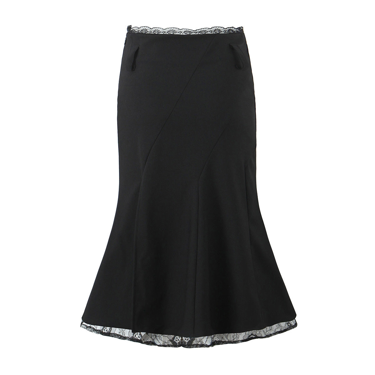 Lace Stitching Fishtail Elegant Slimming Sheath Skirt