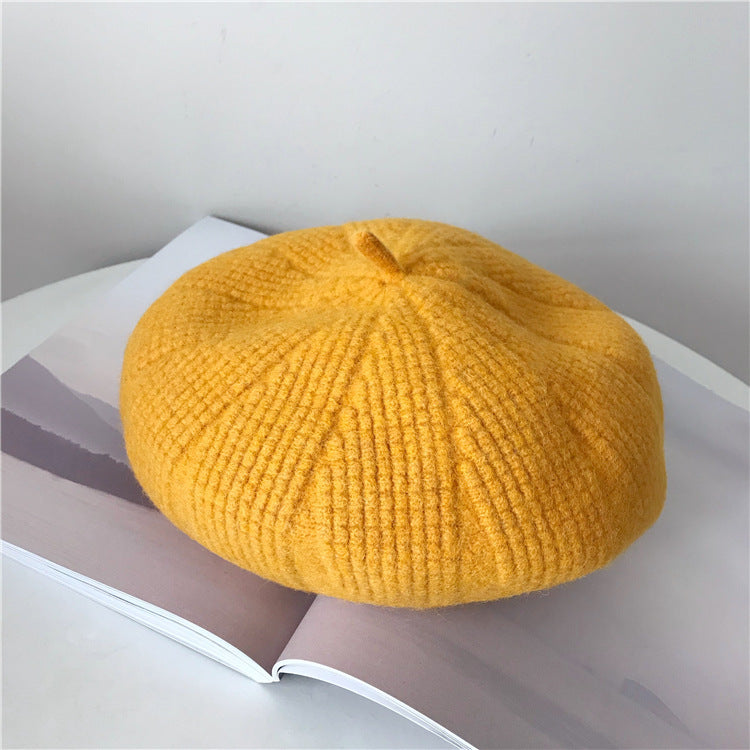 Women's Korean Style Autumn And Winter Woolen Beret