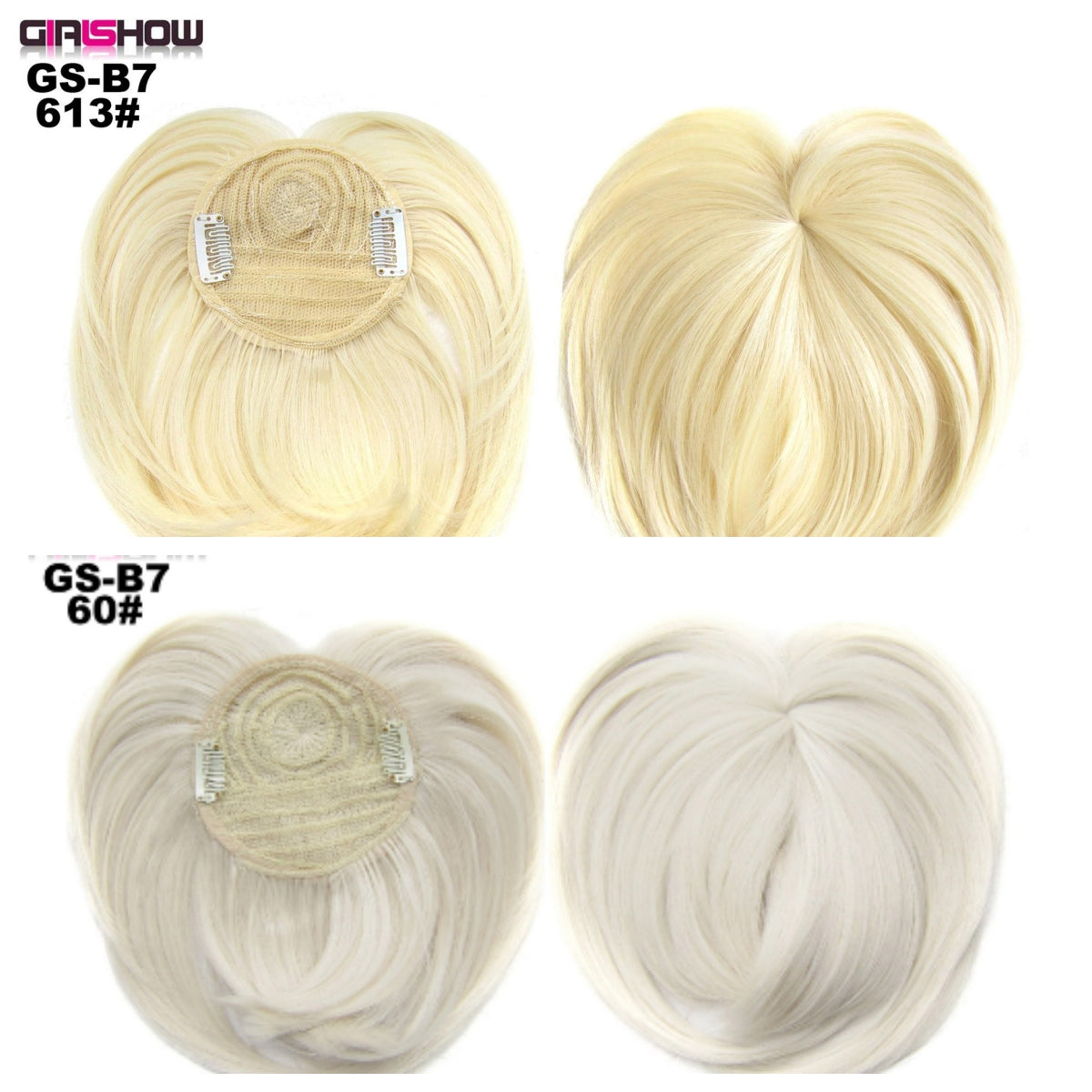 High Temperature Silk Chemical Fiber Wig Top Heart Bangs, Peach Heart Bangs On The Top Of TheHead